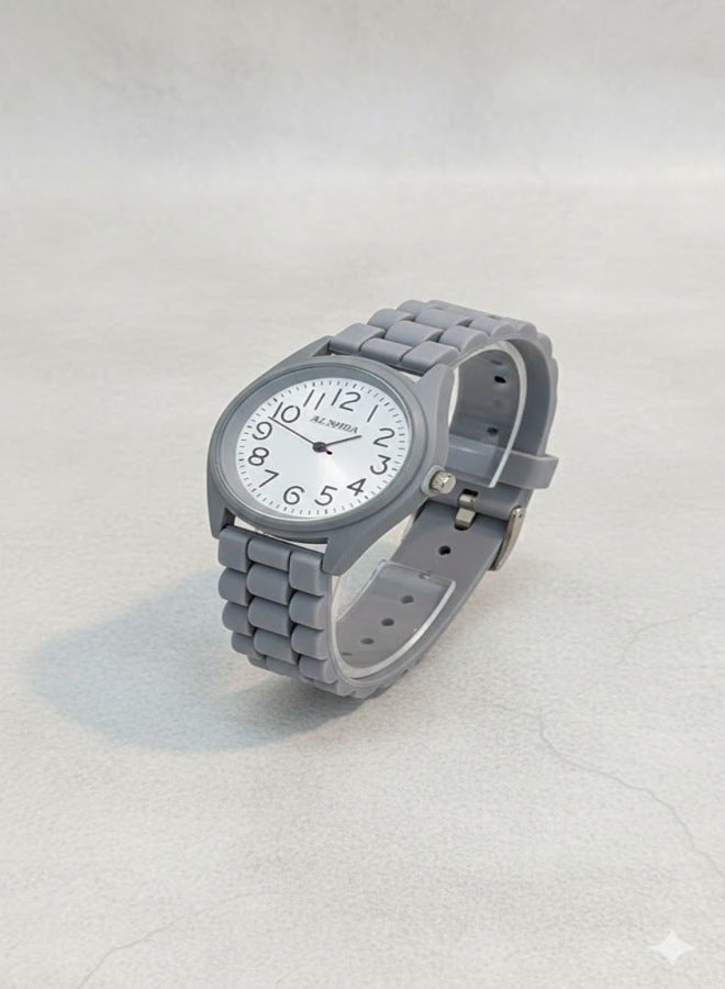 Lightweight Plastic Body Analog Wrist Watch – Easy-Read Dial, Comfortable Strap for Daily Use